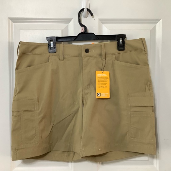 Carhartt short women size 16 straight fit force madden cargo shorts NWT - Picture 1 of 10